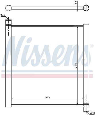 Nissens Kühler, Motorkühlung [Hersteller-Nr. 68451] für Smart von NISSENS