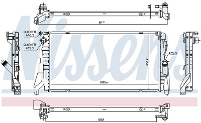 Nissens Kühler, Motorkühlung [Hersteller-Nr. 69708] für BMW, Mini von NISSENS