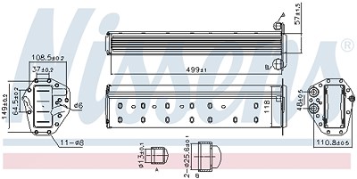 Nissens Ladeluftkühler [Hersteller-Nr. 961227] für BMW von NISSENS