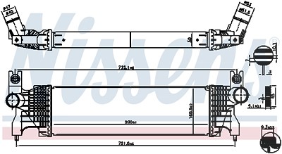 Nissens Ladeluftkühler [Hersteller-Nr. 961556] für Suzuki von NISSENS