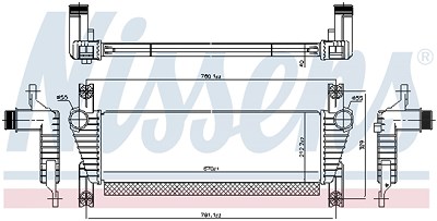 Nissens Ladeluftkühler [Hersteller-Nr. 961581] für Ford von NISSENS