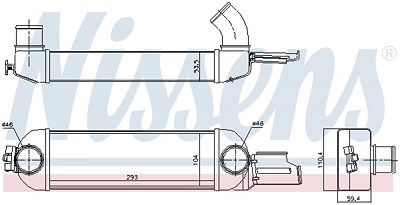 Nissens Ladeluftkühler [Hersteller-Nr. 96179] für Opel, Vauxhall von NISSENS