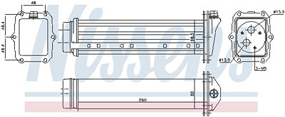 Nissens Ladeluftkühler [Hersteller-Nr. 96432] für Audi, Porsche, VW von NISSENS