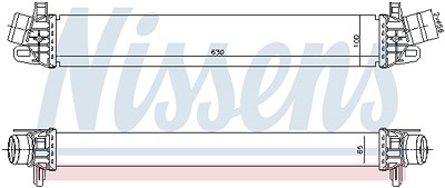 Nissens Ladeluftkühler [Hersteller-Nr. 96507] für Alfa Romeo von NISSENS