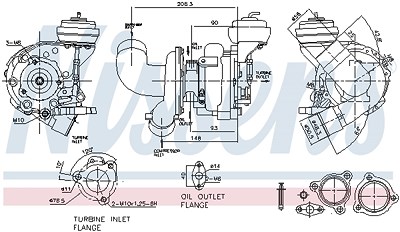 Nissens Lader, Aufladung [Hersteller-Nr. 93108] für Toyota von NISSENS