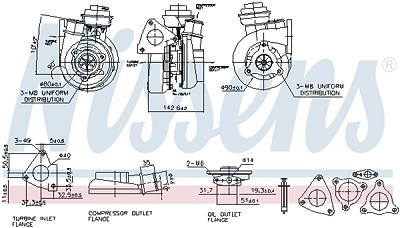 Nissens Lader, Aufladung [Hersteller-Nr. 93229] für Nissan von NISSENS