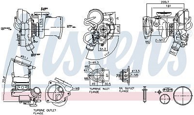 Nissens Lader, Aufladung [Hersteller-Nr. 93451] für Ford, Volvo von NISSENS