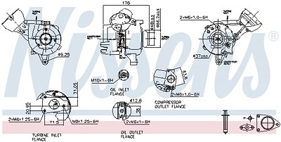 Nissens Lader, Aufladung [Hersteller-Nr. 93481] für Citroën, Fiat, Lancia, Peugeot von NISSENS