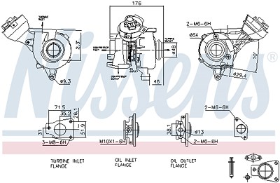 Nissens Lader, Aufladung [Hersteller-Nr. 93482] für Citroën, Fiat, Lancia, Peugeot von NISSENS