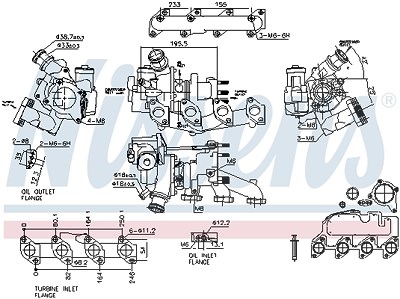 Nissens Lader, Aufladung [Hersteller-Nr. 93500] für Audi, Seat, Skoda, VW von NISSENS