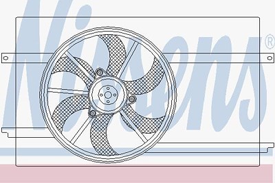 Nissens Lüfter, Motorkühlung [Hersteller-Nr. 85593] für Mitsubishi, Smart von NISSENS