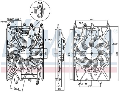 Nissens Lüfter, Motorkühlung [Hersteller-Nr. 85937] für Fiat von NISSENS