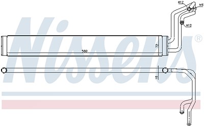 Nissens Ölkühler, Lenkung [Hersteller-Nr. 90633] für Audi, Porsche, VW von NISSENS