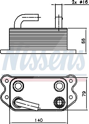 Nissens Ölkühler, Motoröl [Hersteller-Nr. 90738] für Volvo von NISSENS