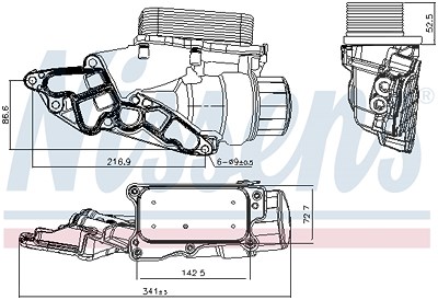 Nissens Ölkühler, Motoröl [Hersteller-Nr. 90933] für Mercedes-Benz von NISSENS