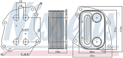 Nissens Ölkühler, Motoröl [Hersteller-Nr. 90963] für BMW von NISSENS