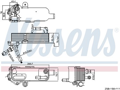 Nissens Ölkühler, Motoröl [Hersteller-Nr. 91298] für BMW von NISSENS