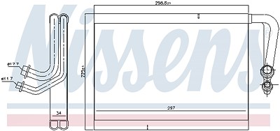 Nissens Verdampfer, Klimaanlage [Hersteller-Nr. 92337] für Mercedes-Benz von NISSENS