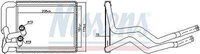 Nissens Wärmetauscher, Innenraumheizung [Hersteller-Nr. 707070] für Hyundai von NISSENS