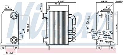 Nissens Ölkühler, Automatikgetriebe [Hersteller-Nr. 90833] für BMW von NISSENS