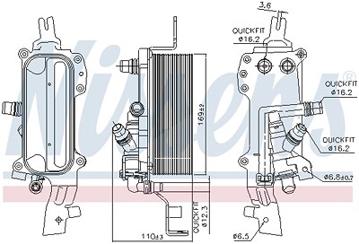 Nissens Ölkühler, Automatikgetriebe [Hersteller-Nr. 90838] für BMW von NISSENS