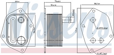 Nissens Ölkühler, Motoröl [Hersteller-Nr. 90720] für Hyundai, Kia von NISSENS