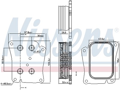 Nissens Ölkühler, Motoröl [Hersteller-Nr. 90777] für Mercedes-Benz von NISSENS