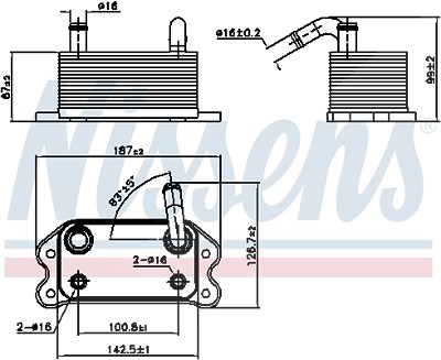 Nissens Ölkühler, Motoröl [Hersteller-Nr. 90779] für Volvo von NISSENS