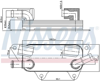 Nissens Ölkühler, Motoröl [Hersteller-Nr. 90789] für Land Rover von NISSENS