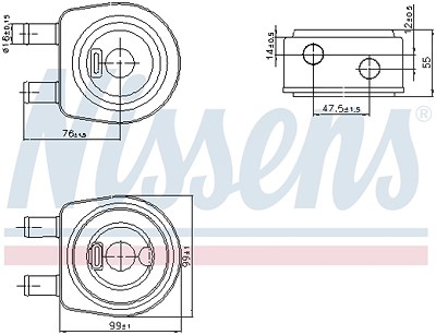 Nissens Ölkühler, Motoröl [Hersteller-Nr. 90850] für Volvo von NISSENS