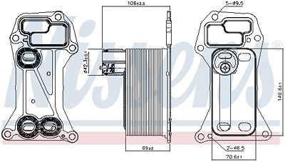 Nissens Ölkühler, Motoröl [Hersteller-Nr. 90901] für BMW von NISSENS