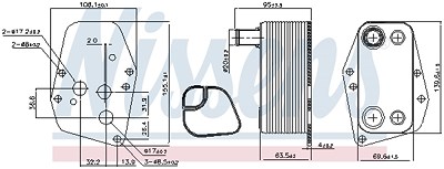 Nissens Ölkühler, Motoröl [Hersteller-Nr. 90904] für BMW von NISSENS