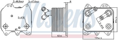 Nissens Ölkühler, Motoröl [Hersteller-Nr. 90995] für Skoda, VW von NISSENS