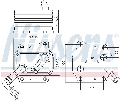 Nissens Ölkühler, Motoröl [Hersteller-Nr. 91231] für Hyundai, Kia von NISSENS