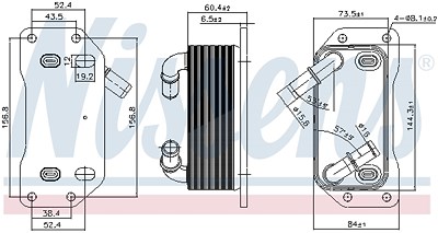 Nissens Ölkühler, Motoröl [Hersteller-Nr. 91254] für Volvo von NISSENS