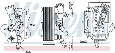 Nissens Ölkühler, Motoröl [Hersteller-Nr. 91299] für BMW von NISSENS