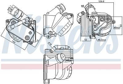 Nissens Ölkühler, Motoröl [Hersteller-Nr. 91322] für BMW von NISSENS