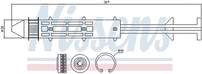 Nissens Trockner, Klimaanlage [Hersteller-Nr. 95319] für Ford, Seat, VW von NISSENS