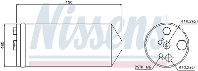 Nissens Trockner, Klimaanlage [Hersteller-Nr. 95325] für Nissan von NISSENS