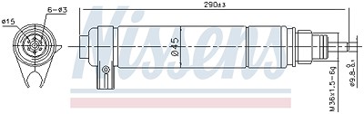 Nissens Trockner, Klimaanlage [Hersteller-Nr. 95346] für Citroën, Ds, Fiat, Lancia, Peugeot, Toyota von NISSENS