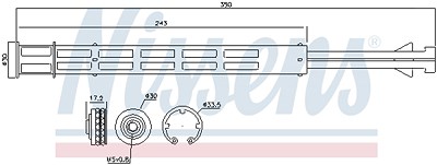 Nissens Trockner, Klimaanlage [Hersteller-Nr. 95358] für Mercedes-Benz, VW von NISSENS