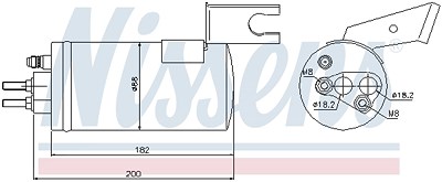 Nissens Trockner, Klimaanlage [Hersteller-Nr. 95368] für Chrysler von NISSENS