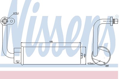 Nissens Trockner, Klimaanlage [Hersteller-Nr. 95445] für Nissan von NISSENS