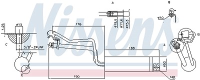 Nissens Trockner, Klimaanlage [Hersteller-Nr. 95448] für Nissan von NISSENS