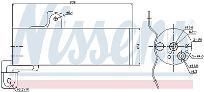 Nissens Trockner, Klimaanlage [Hersteller-Nr. 95497] für Mercedes-Benz, Opel von NISSENS