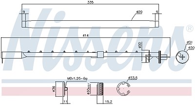 Nissens Trockner, Klimaanlage [Hersteller-Nr. 95580] für Mercedes-Benz von NISSENS