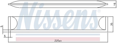 Nissens Trockner, Klimaanlage [Hersteller-Nr. 95608] für Nissan, Renault, Opel von NISSENS