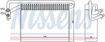 Nissens Verdampfer, Klimaanlage [Hersteller-Nr. 92177] für Alpina, BMW von NISSENS