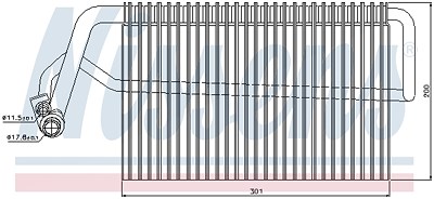 Nissens Verdampfer, Klimaanlage [Hersteller-Nr. 92221] für Mercedes-Benz von NISSENS