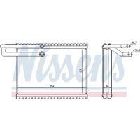 Verdampfer, Klimaanlage NISSENS 92323 von Nissens